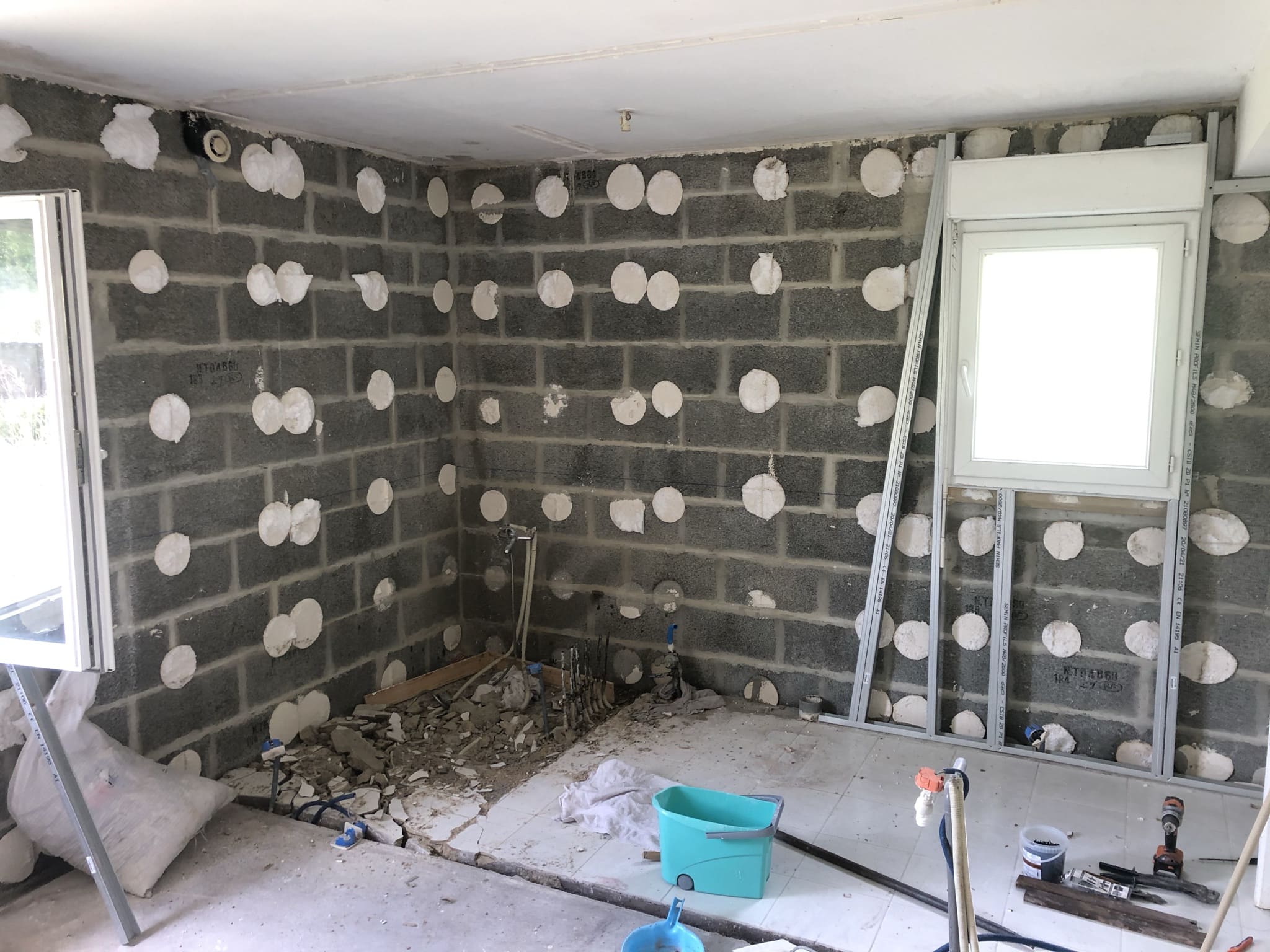 Réamenagement de maison abandonné démolition